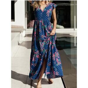 Baltic Born Womens Biscayne Maxi Dress Size Medium Beach Vacation